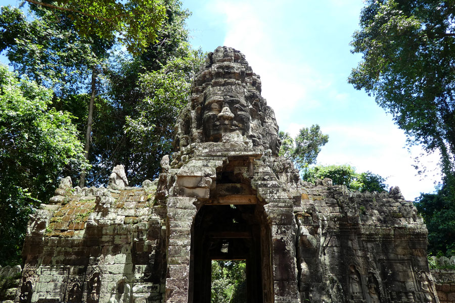 Le portail de Bantheay Kdei (connu dans Tomb Raider)