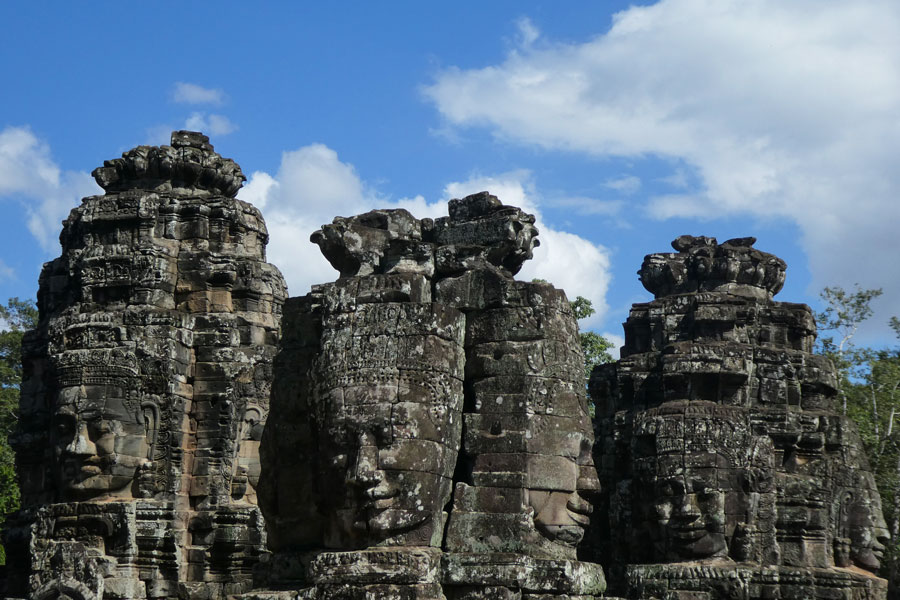 Angkor Thom et ses nombreuses têtes qui vous observent